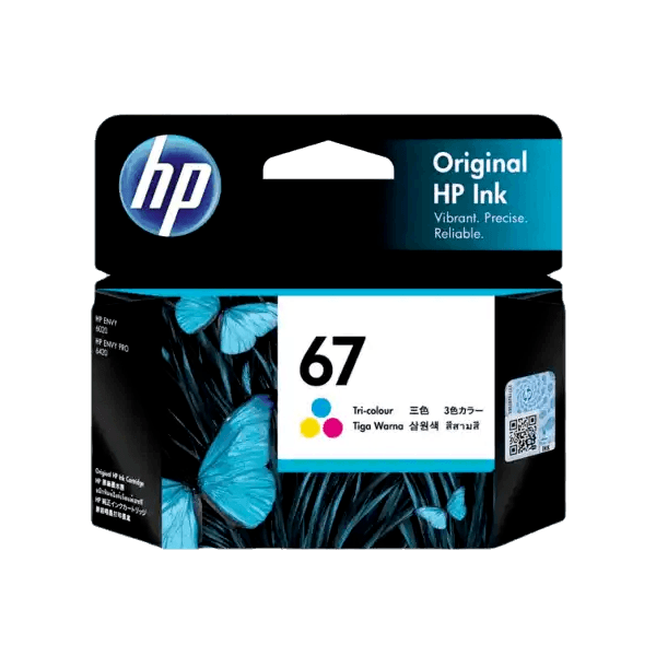 Genuine HP 67 Tricolour Ink Cartridge 3YM55AA