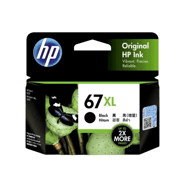 Genuine HP 67XL High Yield Black Ink 3YM57AA