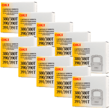 OKI ML380 390E 390T 391E 391T Ribbon 10 PACK