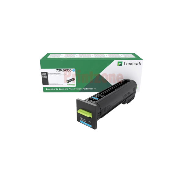 Genuine Lexmark 72K6XC0 CS820 CX825 CX860 Cyan Toner Extra High Yield