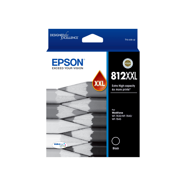 Genuine Epson 812XXL Black Ink Cartridge Extra High Yield