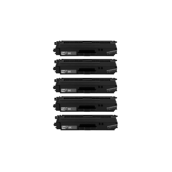 Compatible Brother TN-348BK Black Toner 5 PACK