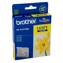 Genuine Brother LC37 Yellow Ink Cartridge