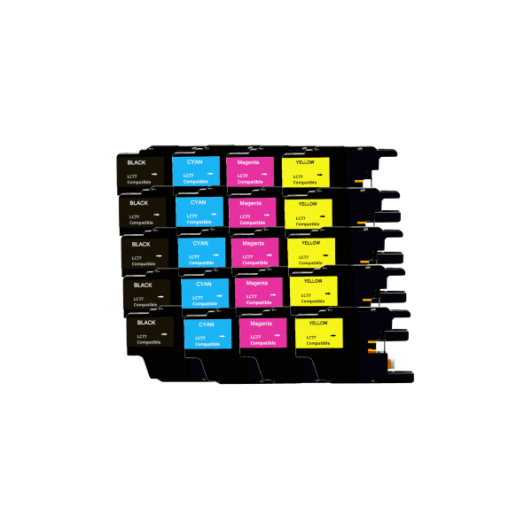 Compatible Brother LC-77XL 20 Ink Value Pack High Yield