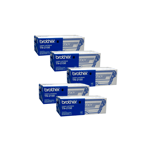 Genuine Brother TN-2150 Toner Cartridge 5 PACK