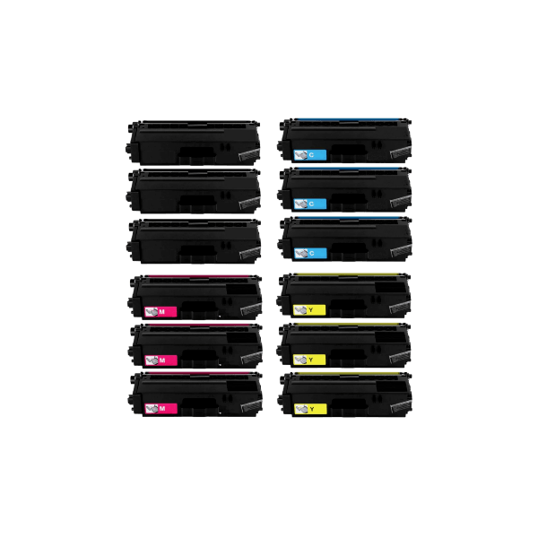 Compatible Brother TN-346 Toner Triple Value Pack High Yield