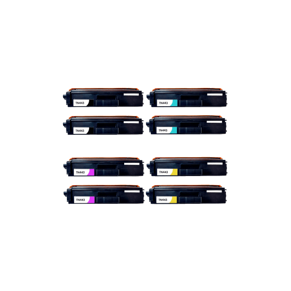 Compatible Brother TN-443 Toner Double Value Pack High Yield