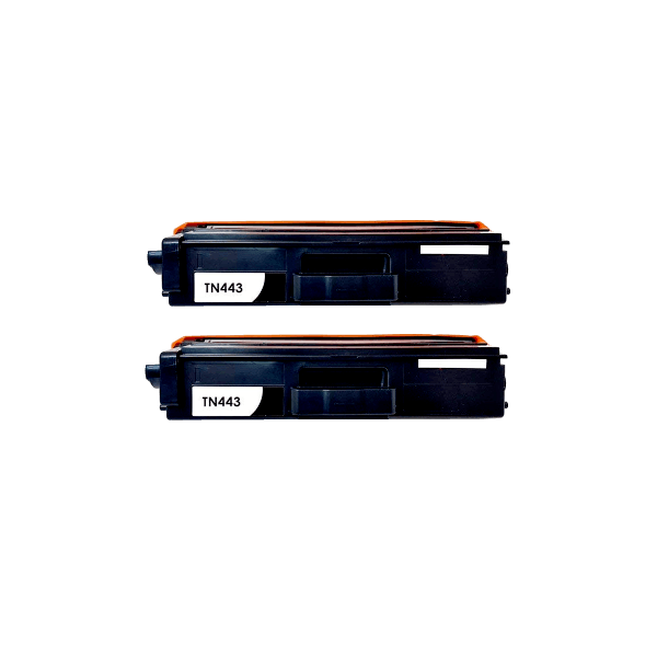 Compatible Brother TN-443BK Black Toner High Yield 2 PACK