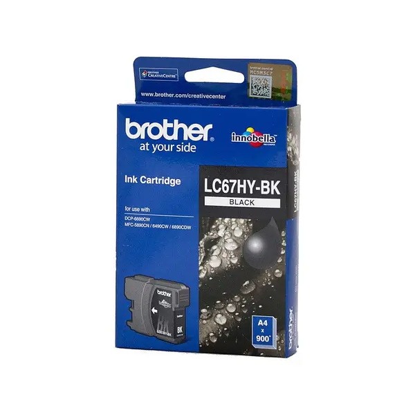 Genuine Brother LC67 Black Ink Cartridge High Yield