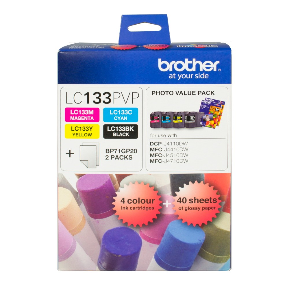 Genuine Brother LC-133 Photo Ink Cartridge Value Pack