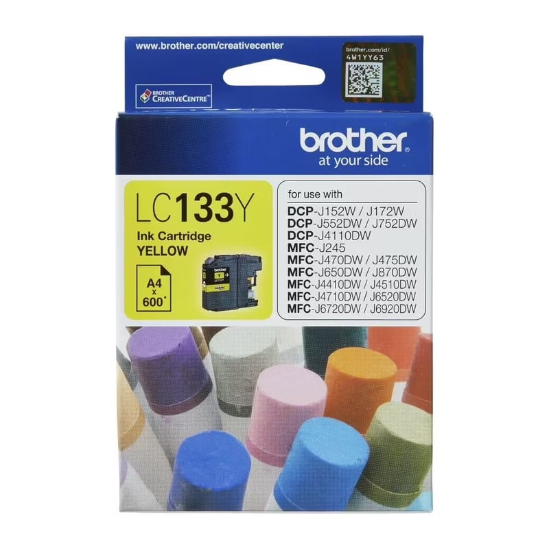 Genuine Brother LC-133 Yellow Ink Cartridge