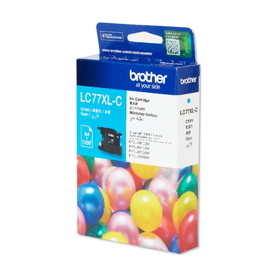 Genuine Brother LC77XL Cyan Ink Cartridge High Yield