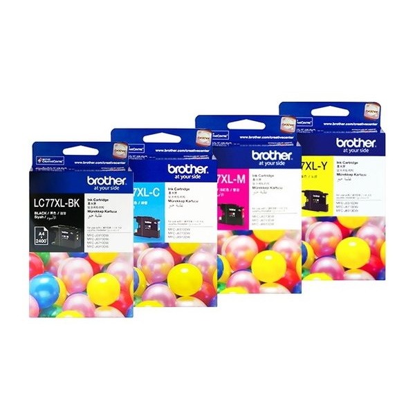 Genuine Brother LC77XL Ink Cartridge Value Pack High Yield