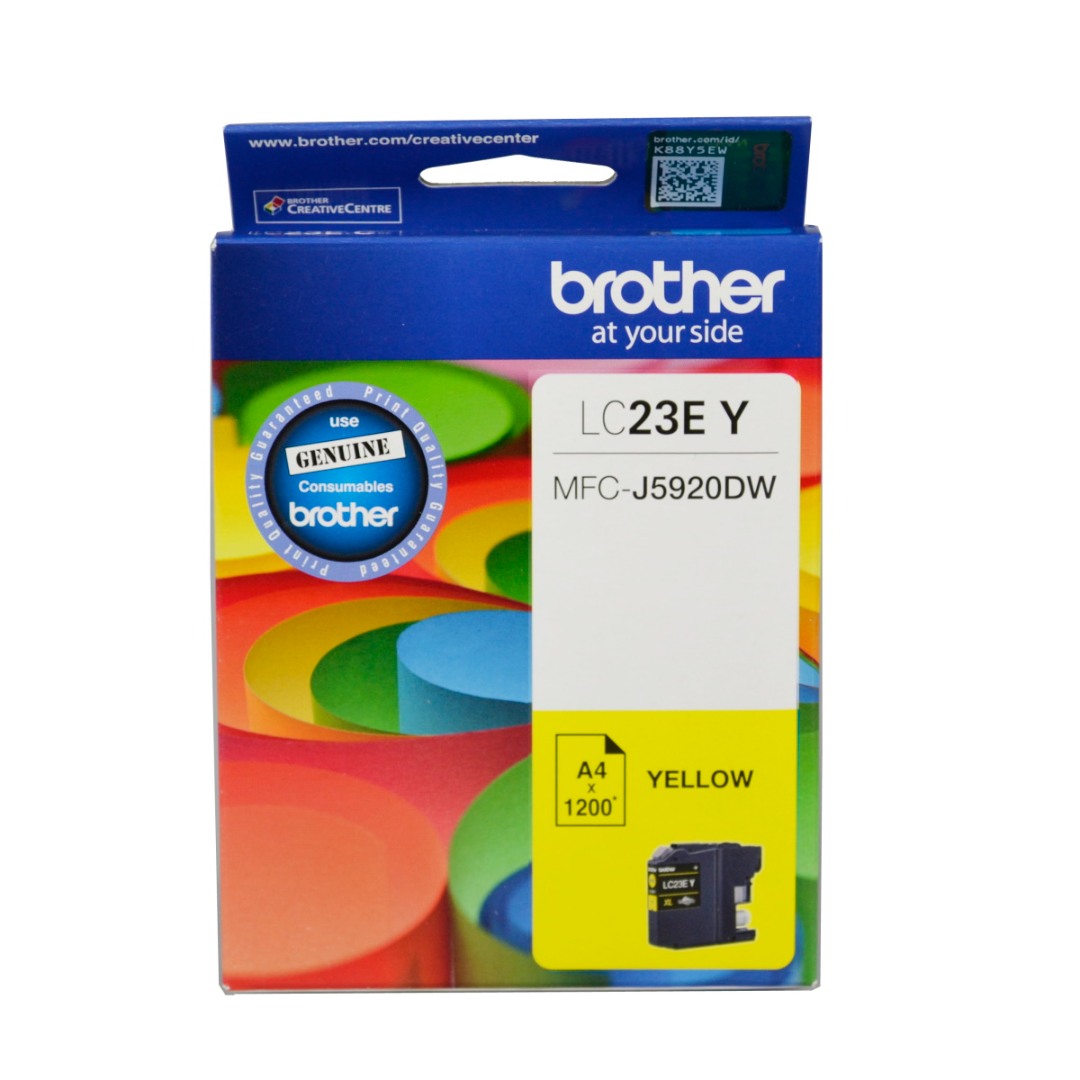 Genuine Brother LC-23e Yellow Ink Cartridge LC23EY