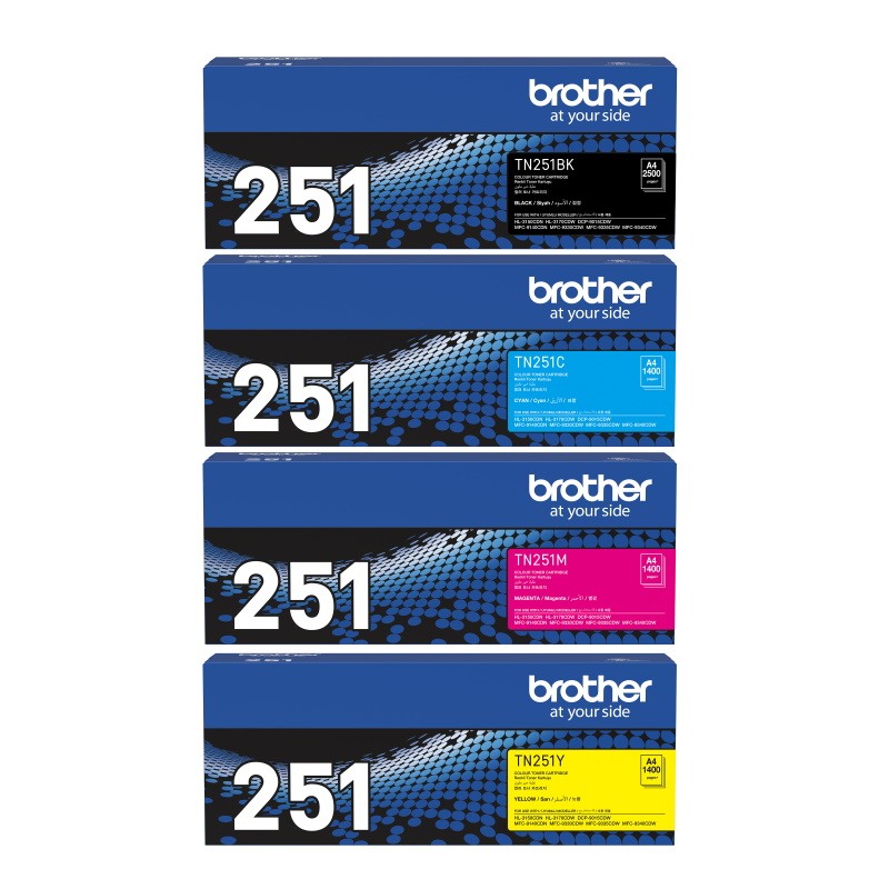 Genuine Brother TN-251 Toner Value Pack