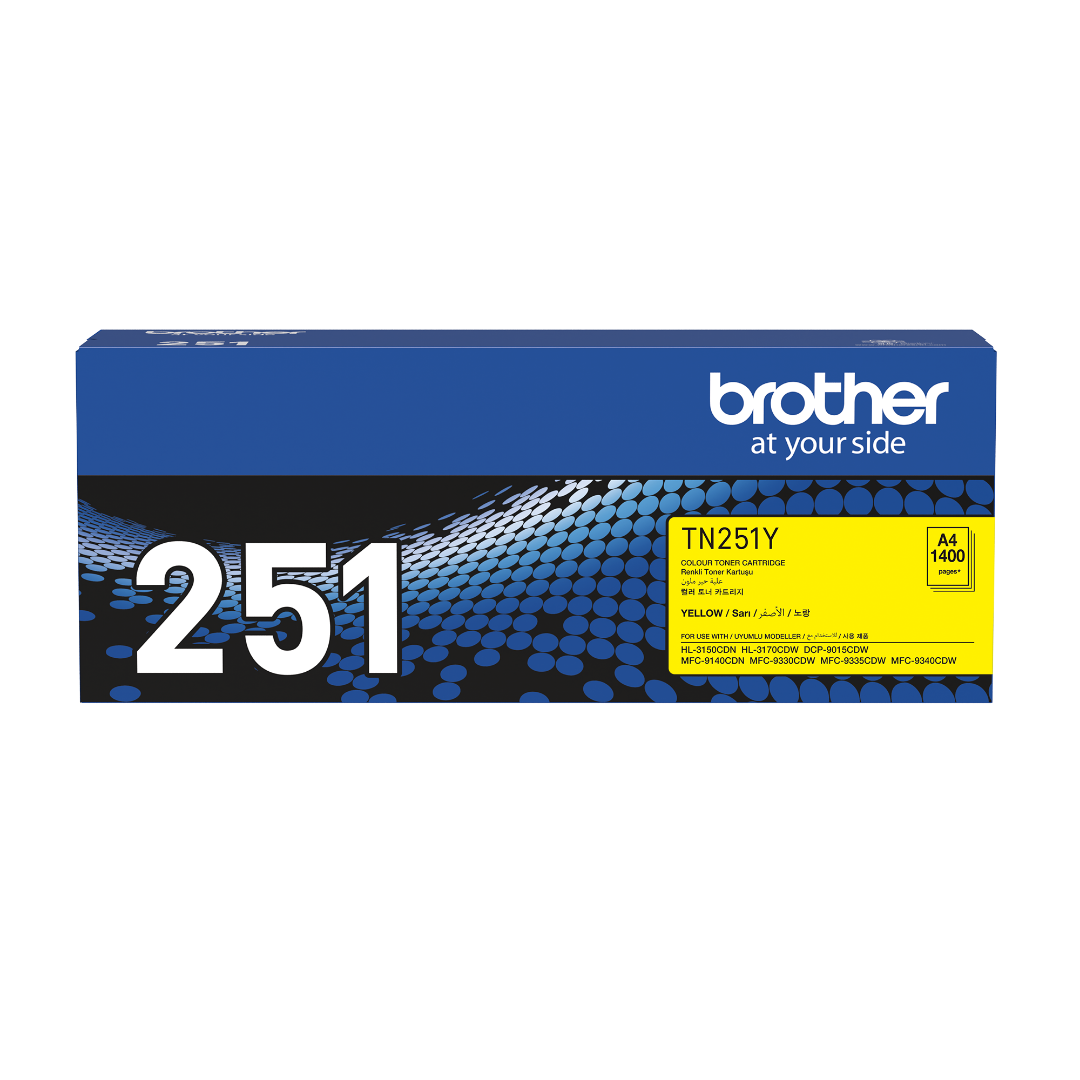 Genuine Brother TN-251Y Yellow Toner