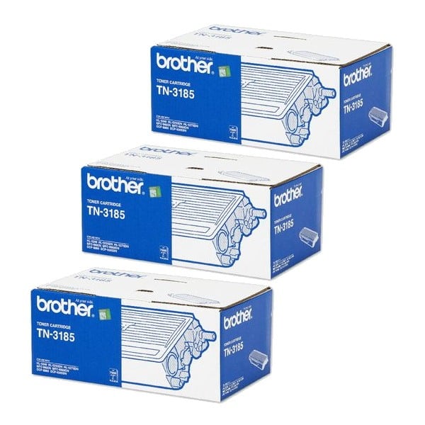 Genuine Brother TN-3185 Toner 3 PACK