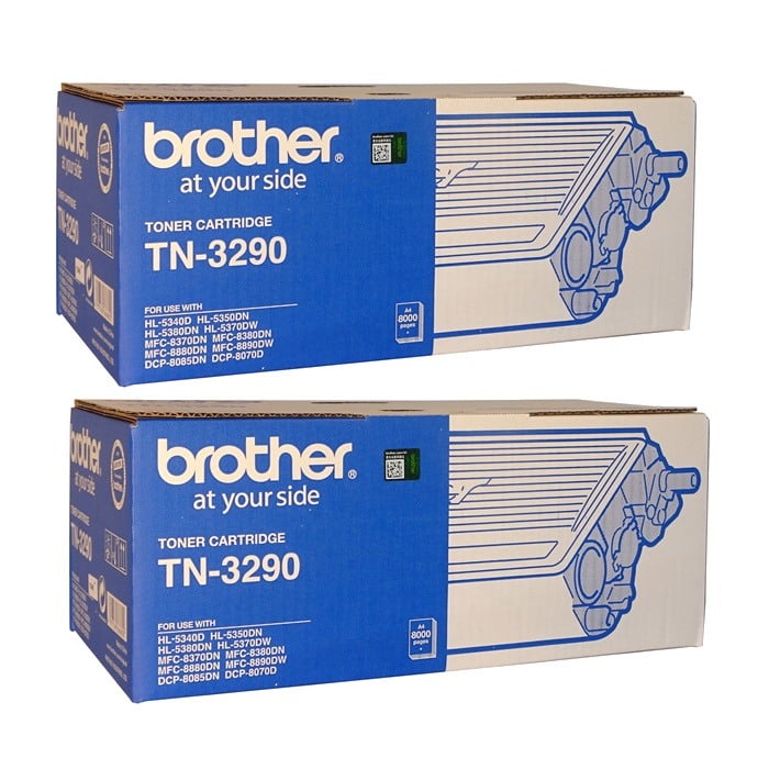 Genuine Brother TN-3290 Toner 2 PACK