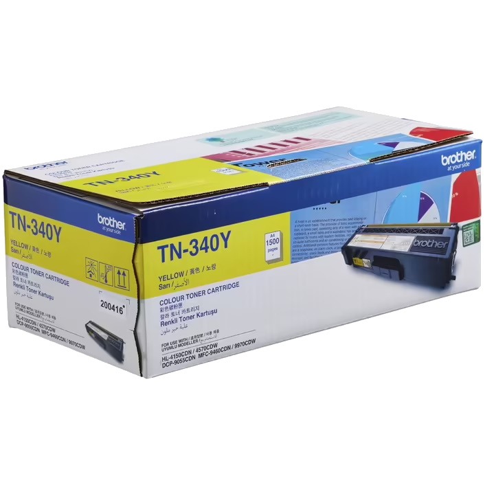 Genuine Brother TN-340Y Yellow Toner