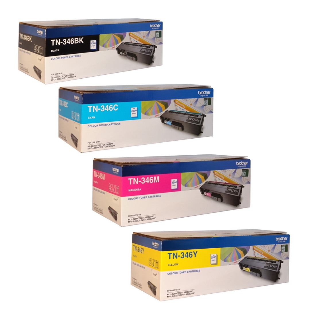 Genuine Brother TN-346 Toner Value Pack High Yield