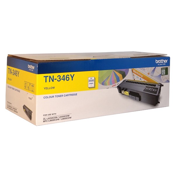 Genuine Brother TN-346Y Yellow Toner High Yield