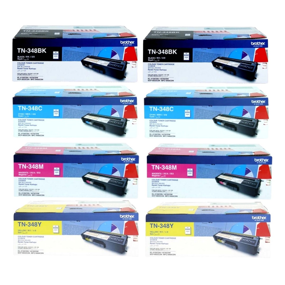 Genuine Brother TN-348 Toner Double Value Pack