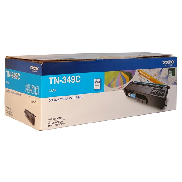 Genuine Brother TN-349C Cyan Toner