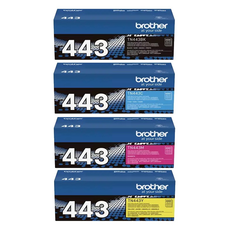 Genuine Brother TN-443 Toner High Yield Value Pack