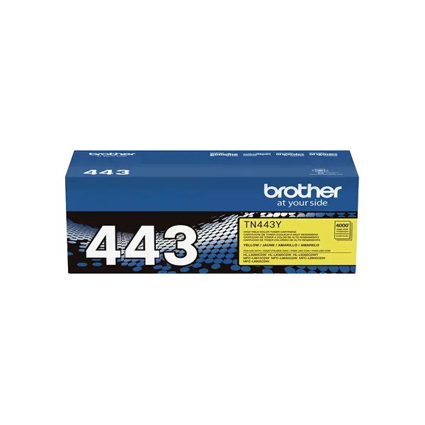 Genuine Brother TN-443Y Yellow Toner High Yield