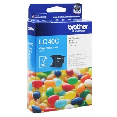 Genuine Brother LC40 Cyan Ink Cartridge