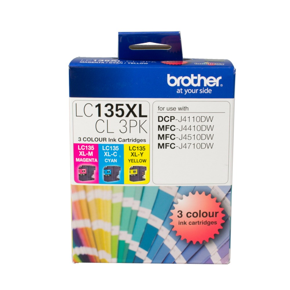 Genuine Brother LC-135XL Colour Ink Cartridge Value Pack