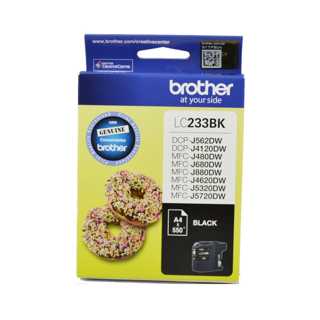 Genuine Brother LC233BK Black Ink Cartridge