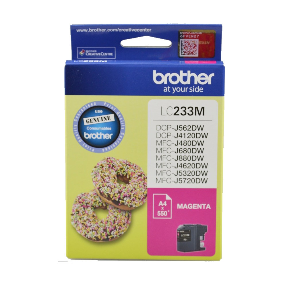 Genuine Brother LC233M Magenta Ink Cartridge