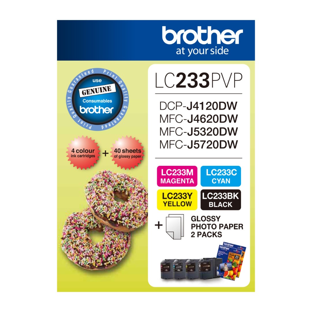 Genuine Brother LC233PVP Photo Value Pack