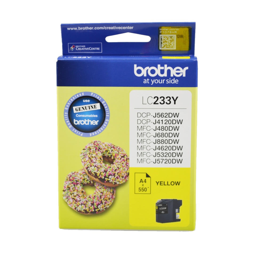 Genuine Brother LC233Y Yellow Ink Cartridge