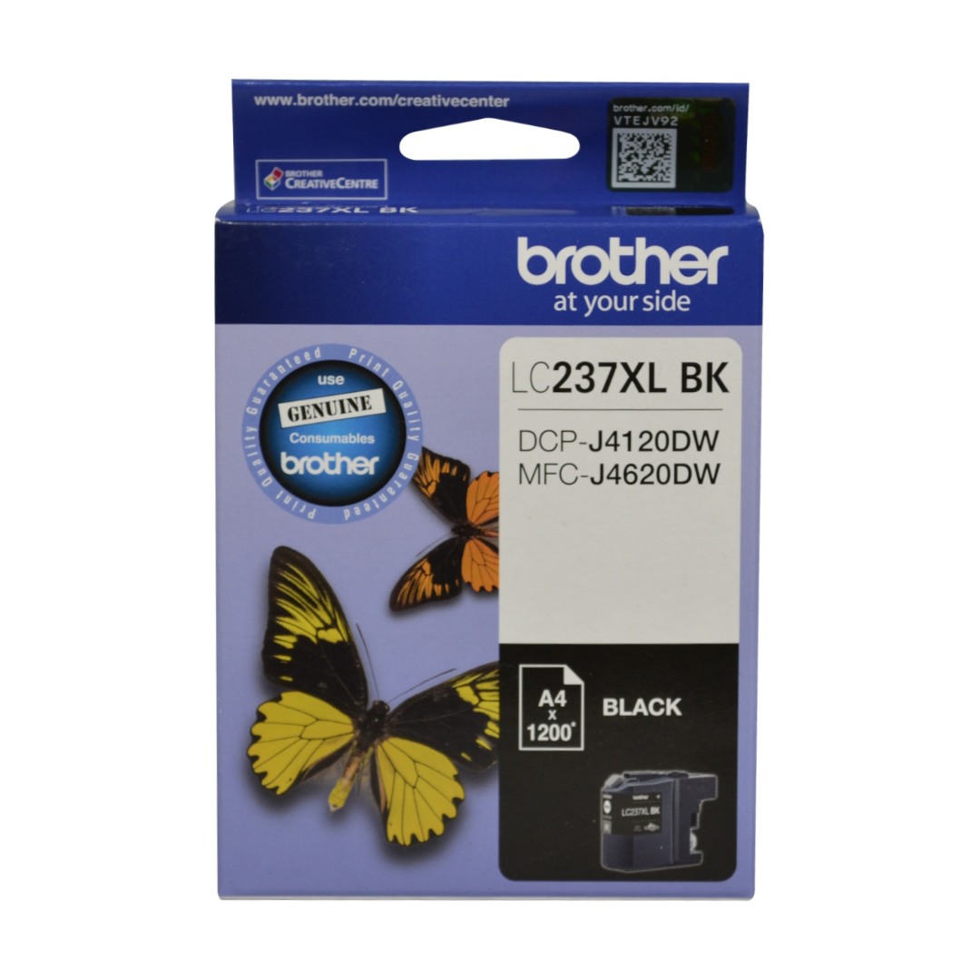 Genuine Brother LC237XLBK Black Ink Cartridge High Yield