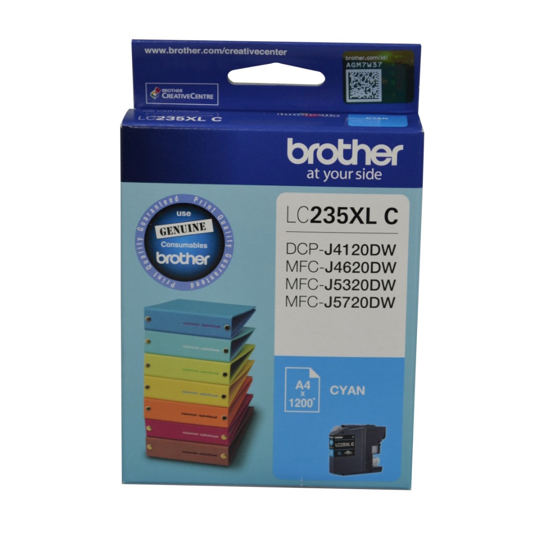 Genuine Brother LC235XLC Cyan Ink Cartridge High Yield