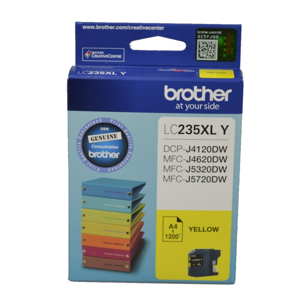 Genuine Brother LC235XLY Yellow Ink Cartridge High Yield