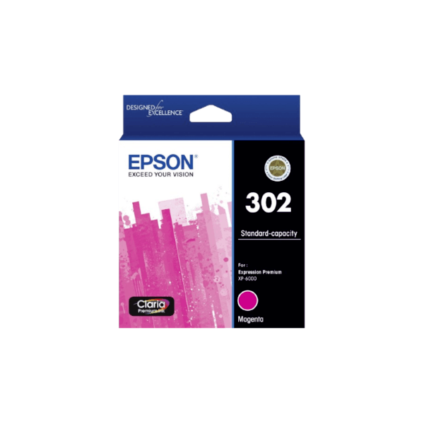 Genuine Epson 302 Magenta Ink Cartridge