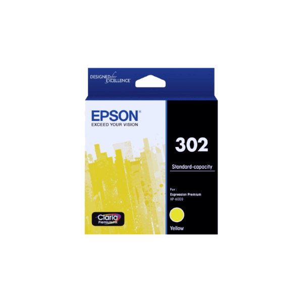 Genuine Epson 302 Yellow Ink Cartridge