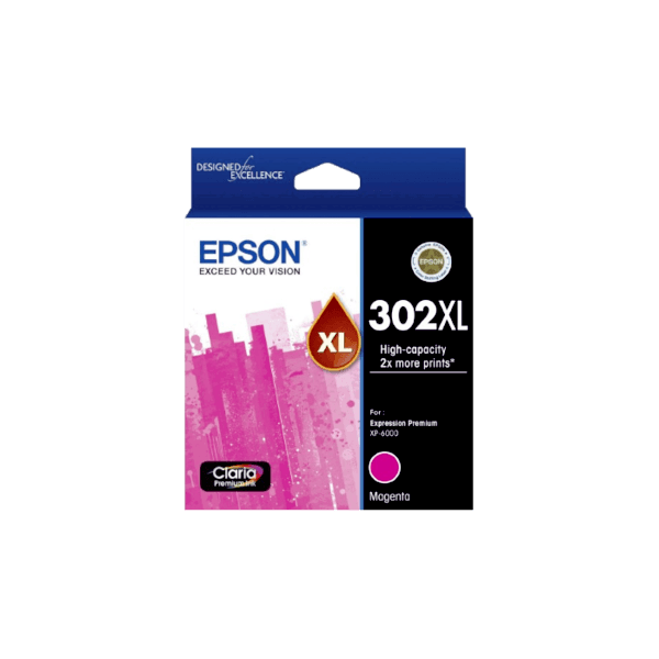 Genuine Epson 302XL Magenta Ink Cartridge High Yield