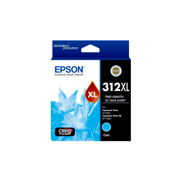 Genuine Epson 312XL Cyan Ink Cartridge High Yield