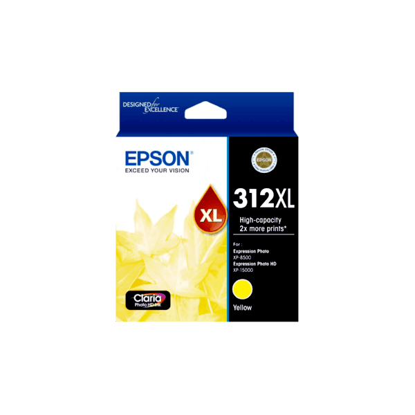 Genuine Epson 312XL Yellow Ink Cartridge High Yield