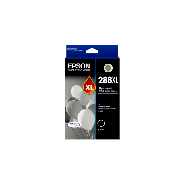 Genuine Epson 288XL Black Ink Cartridge High Yield