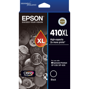 Genuine Epson 410XL Black Ink High Yield