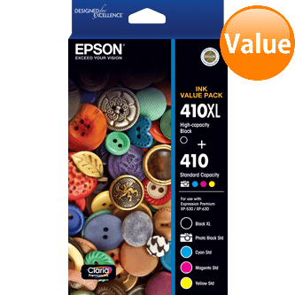 Genuine Epson 410 410XL Ink Value Pack