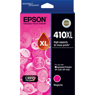 Genuine Epson 410XL Magenta Ink High Yield