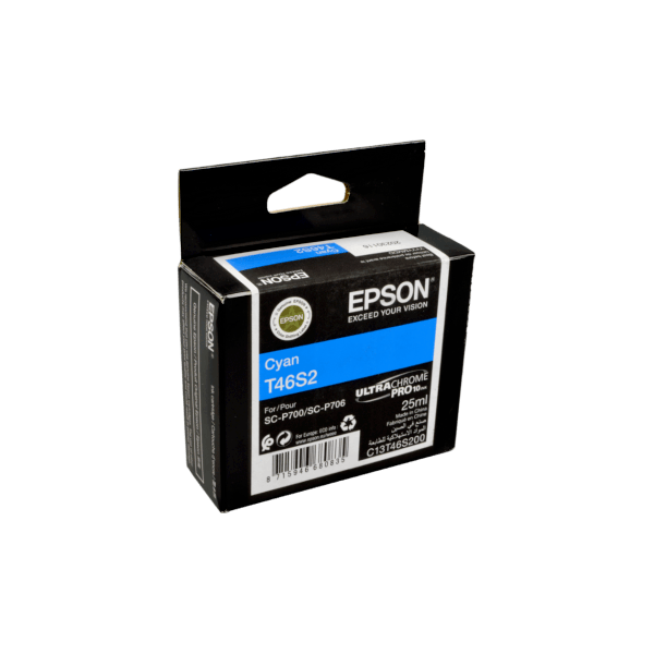 Genuine Epson UltraChrome Pro10 Cyan Ink T46S2