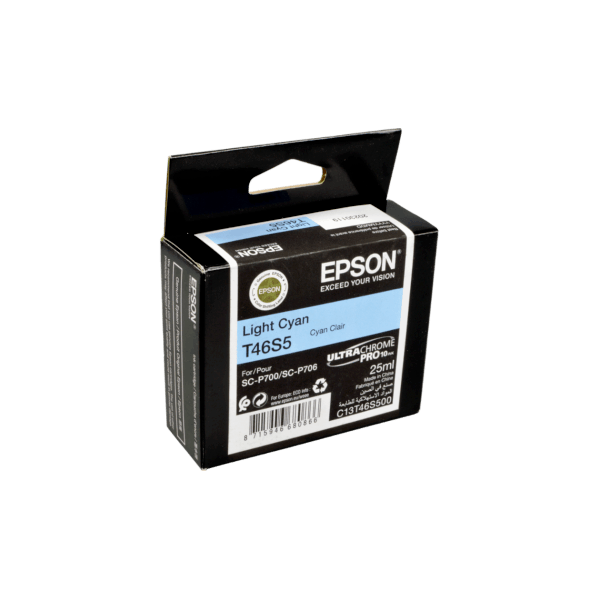 Genuine Epson UltraChrome Pro10 Light Cyan Ink T46S5