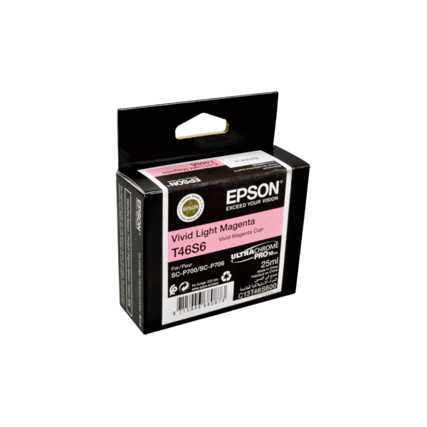 Genuine Epson UltraChrome Pro10 Vivid Light Magenta Ink T46S6